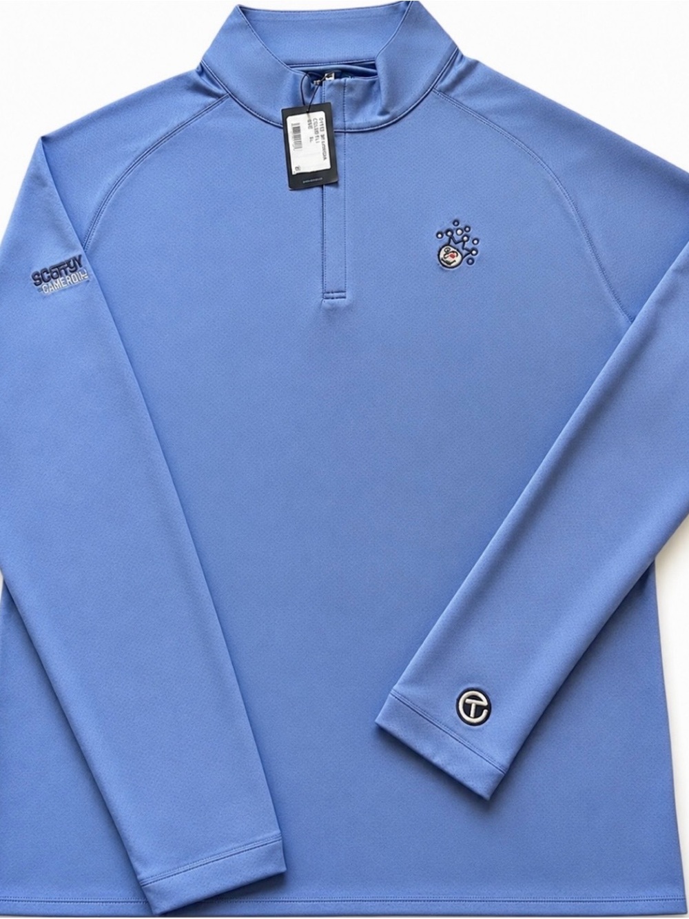 NWT SCOTTY CAMERON GALLERY Circle T Jackpot Johnny 1/4 Zip Golf Pullover XL Blue